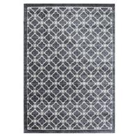 modern trellis silver grey rug bombay 110 cm x 160 cm