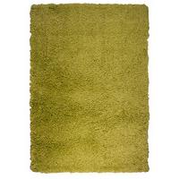 Moss Green Thick Shaggy Rugs Ontario 110 cm x 160 cm (3ft7\