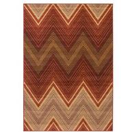 Modern Terracotta Chevron Rug Shiraz - 1916-S55 80 cm x 150 cm (2\'6\