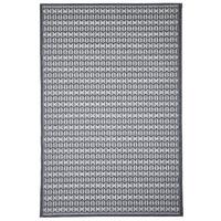 Modern Charcoal Grey Outdoor Geometric Rug - Floorit 160x230