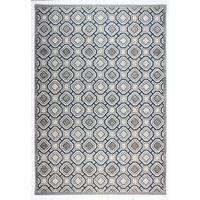 modern blue grey geometric rug decks 160x230