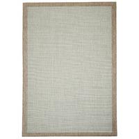 Modern Blue Bordered Outdoor Non Slip Rug - Floorit 200x290