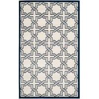 Modern Blue & Ivory Geometric Rugs - Safavieh 121x182