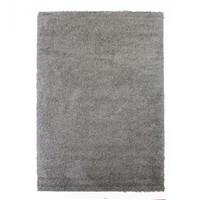 modern silver grey shaggy rug 4cm shaggy 70x140