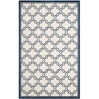 Modern Navy Blue Trellis Rugs - Safavieh 152x243