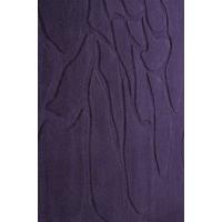 Modern Purple Handcarved Wool Rug - Flora - 80x150cm (2\' x 3\'7\