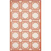 Moroccan Tiles Ivory & Orange Rugs - Safavieh 152x243