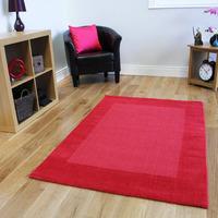 modern red wool rug milano 110x160cm 3ft 7 x 5ft 3