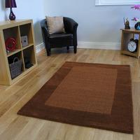 modern brown wool rug milano 110x160cm 3ft 7 x 5ft 3
