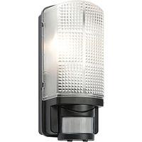 Motion pir 60W ES PIR Wall Black IP44 - 85098