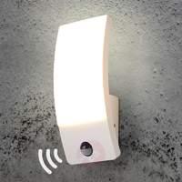 Motion detector outdoor wall lamp Siara with LEDs