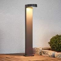 Modern LED pillar lamp Ksenia in dark grey