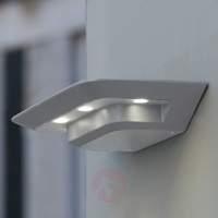 modern lagon exterior wall light with led silver