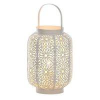 Moroccan Lantern White Table Lamp