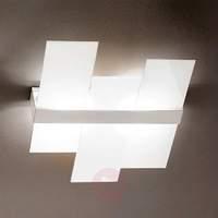Modern ceiling light Triad, 62 cm, white