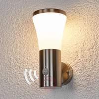 Motion detector wall lamp Sumea for outdoors, LED