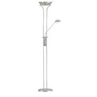 motherchild chrome floor lamp with double rotary switches