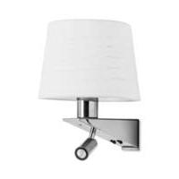 Modern Chrome and Satin Nickel Bedside Reading Wall lamp