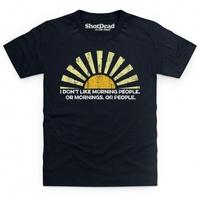 morning people kids t shirt