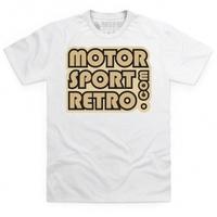 motorsport retro logo t shirt