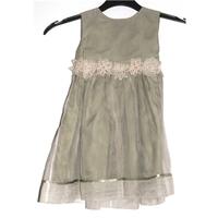 Monsoon 12-18 Months Fern Green Gathered Dress