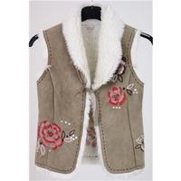 Monsoon, age 8-10 years sheepskin look gilet