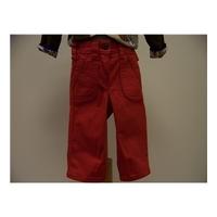 monsoon red cotton jeans 0 3 months monsoon size newborn red jeans