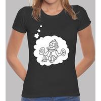 monkey with cymbals - girl t-shirt