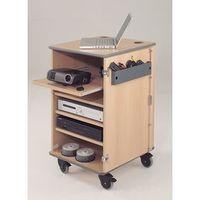 MOBILE MULTIMEDIA CABINET BEECH