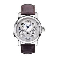 Montblanc Nicolas Rieussec automatic chronograph men\'s brown Leather strap watch