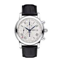 Montblanc Star Chronograph UTC automatic men\'s black Leather strap watch