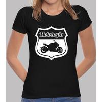 motología logo shirt white girl