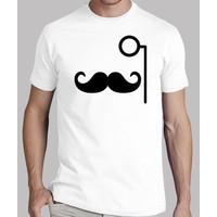 moustache monocle glasses