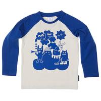 Monster Print Top - Blue quality kids boys girls