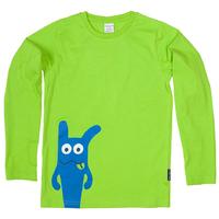 monster print top green quality kids boys girls