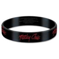 Motley Crue Rubber Gummy Wristband - Band Logo