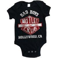 Motley Crue Unisex Baby Motbg01cb Bad Boys Shield Short Sleeve Bodysuit, Black, 