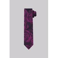 Moss London Fuschia Rose Skinny Tie