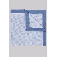 moss london sky blue knitted pocket square