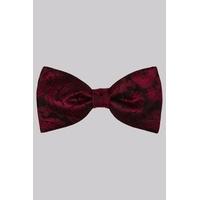 Moss 1851 Red Paisley Silk Bow Tie