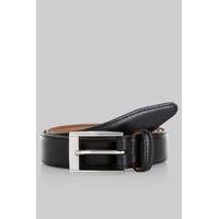 Moss 1851 Black Real Leather Belt