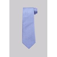 Moss Esq. Sky and Pink Spot Silk Tie