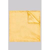 Moss 1851 Gold Paisley Silk Pocket Square