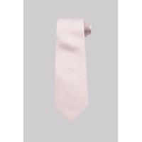 Moss 1851 Soft Pink Textured Silk Tie