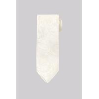 Moss 1851 Cream Paisley Silk Tie