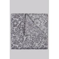 moss london navy grey floral pocket square