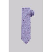 Moss Esq. Purple & Sky Paisley Silk Tie