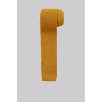 Moss London Mustard Knitted Skinny Tie