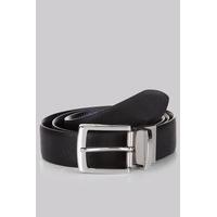 Moss London Black and Navy Reversible Belt