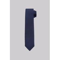 Moss London Navy Plain Skinny Tie